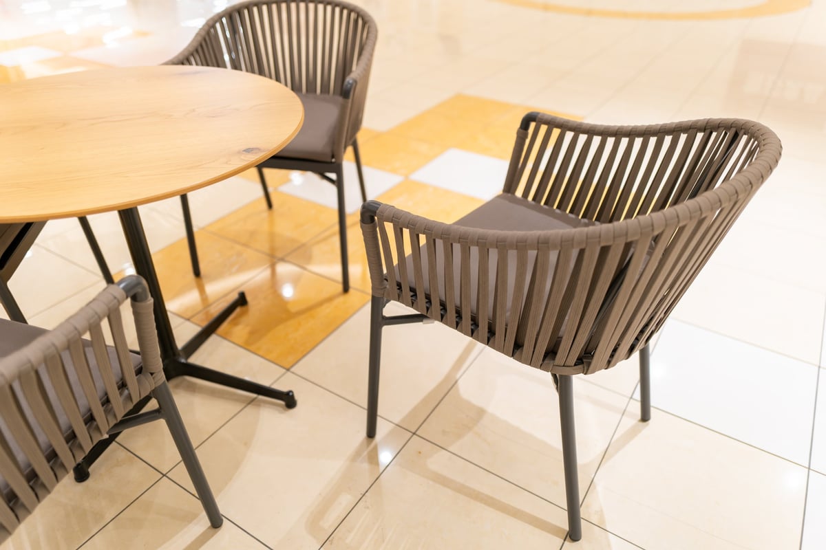 Bright and welcoming cafe area at Eyaleq'ep Food Court